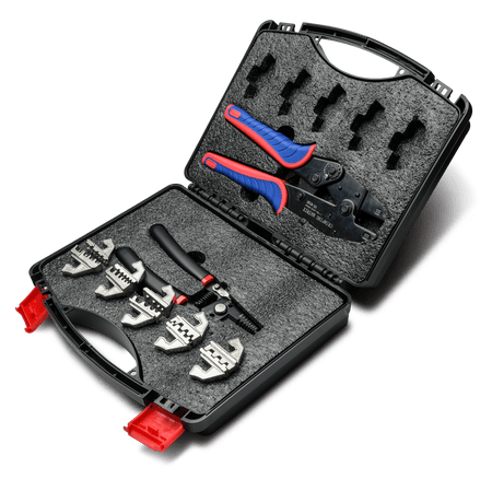 Ratchet Crimping Tool Set With Cable Wire Stripper, - Carlevel AB - Fordon och delar > Fordonsverktyg