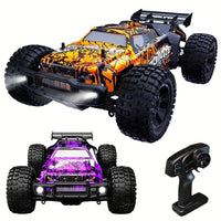 RC Monstertruck 4WD – Laddningsbar 40 km/h Fjärrstyrd Bil med LED (8+) - Carlevel - 