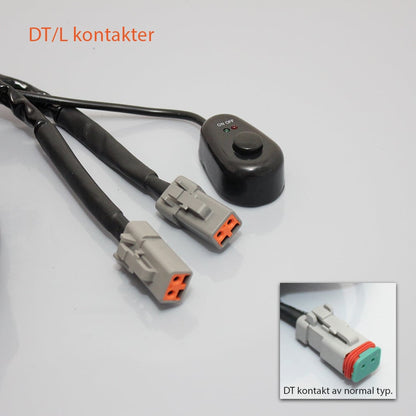 Reläkabelsats ON/OFF – 320W – 2st DT/L anslutningar - Carlevel AB - Fordon och delar > Fordonstillbehör