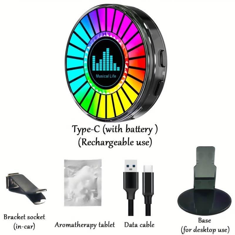 RGB LED bilparfym – Doftspridare med musikrytm & belysning - Carlevel AB - Fordon och delar > Fordonsdelar > Belysning