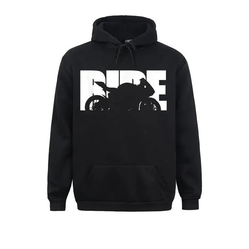 Ride Hoodie – Huvtröja med motorcykeltryck för herr och dam - Carlevel - 