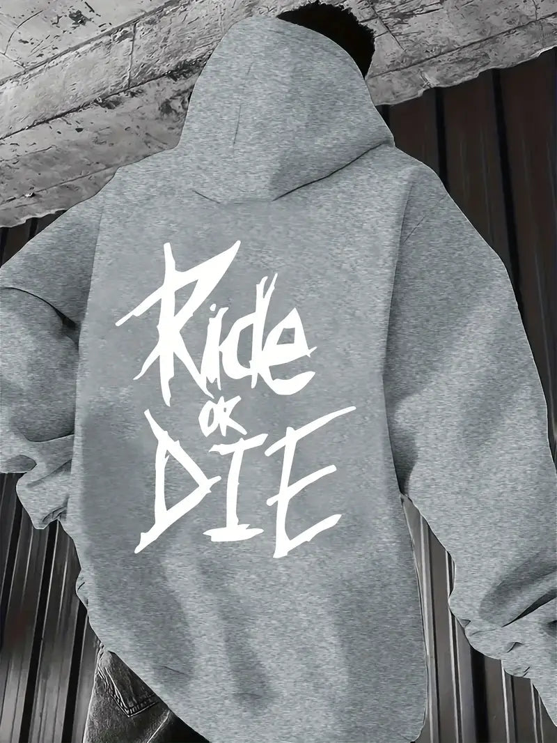 RIDE OR DIE – Huvtröja, Lång Ärms Tröja, Polyester - Carlevel - 