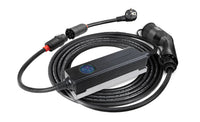 Semiportabel Laddkabel Mode 2 Typ 2 11 kW | 1 - /3 - fas 16A, LCD & Jordfelsbrytare - Carlevel - Laddkablar för hushållsuttag (Mode 2)