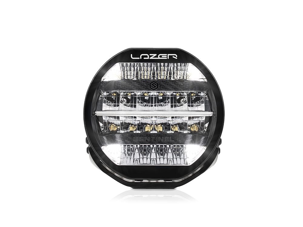 Lazer Sentinel Std LED extraljus 9" Black – produktbild framifrån | Lazer
