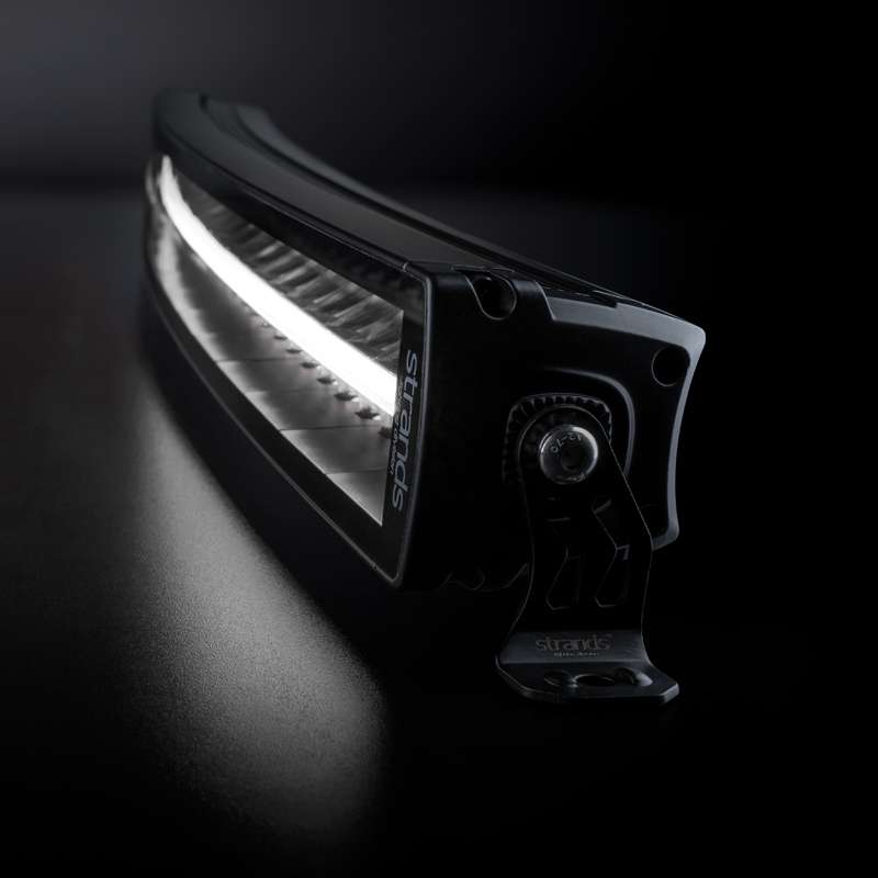 LED-ramp Siberia DRC 22″ curved 6161 lm vit-orange – böjd design – närbild detaljer | Carlevel