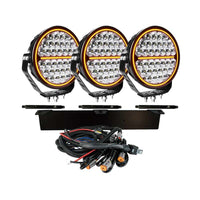 Siberia NR 9″ LED Extraljuskit 3 - pack – Klar lins – Strands - Carlevel - 