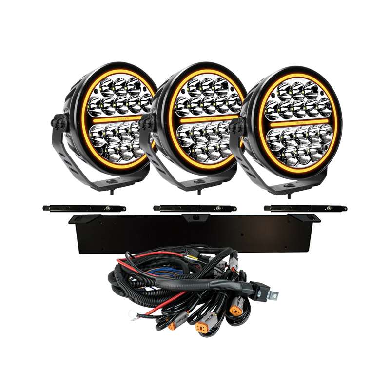 Siberia NRS 7″ LED Extraljus – 3 - pack kit – Strands Lighting - Carlevel - 