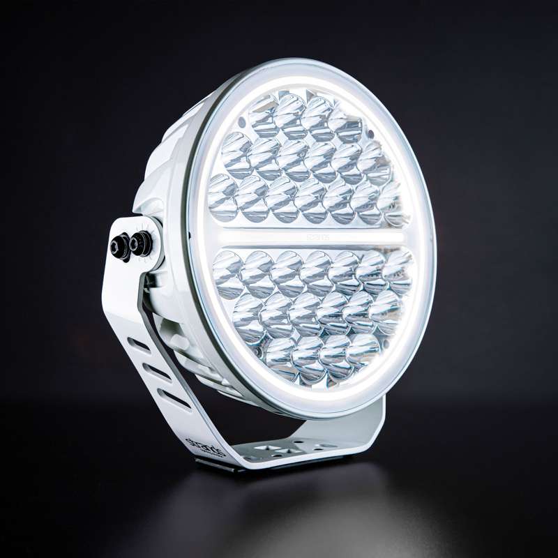 Siberia NRS LED-ramp 9" – 11820 lm – Long Distance Beam vit – produktbild framifrån | Carlevel