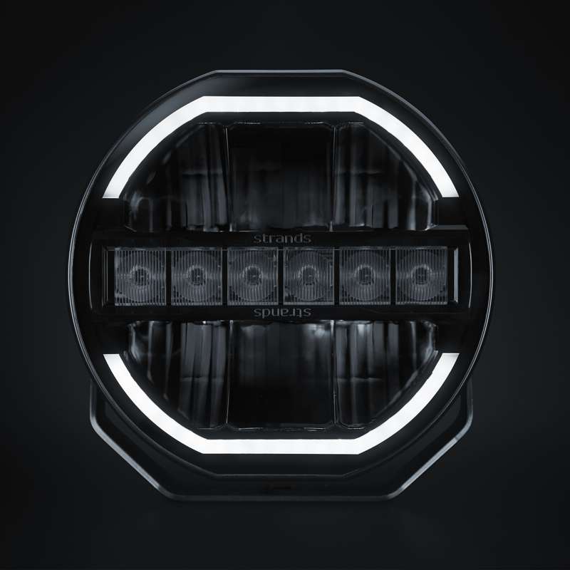 Siberia Skylord LED-extraljus 9" – 7025 lm – Xperience Mode – närbild detaljer | Carlevel