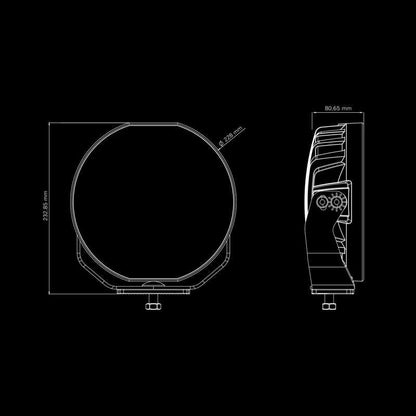 Siberia Skylord LED-extraljus 9" – 7025 lm – Xperience Mode – extrabild | Carlevel
