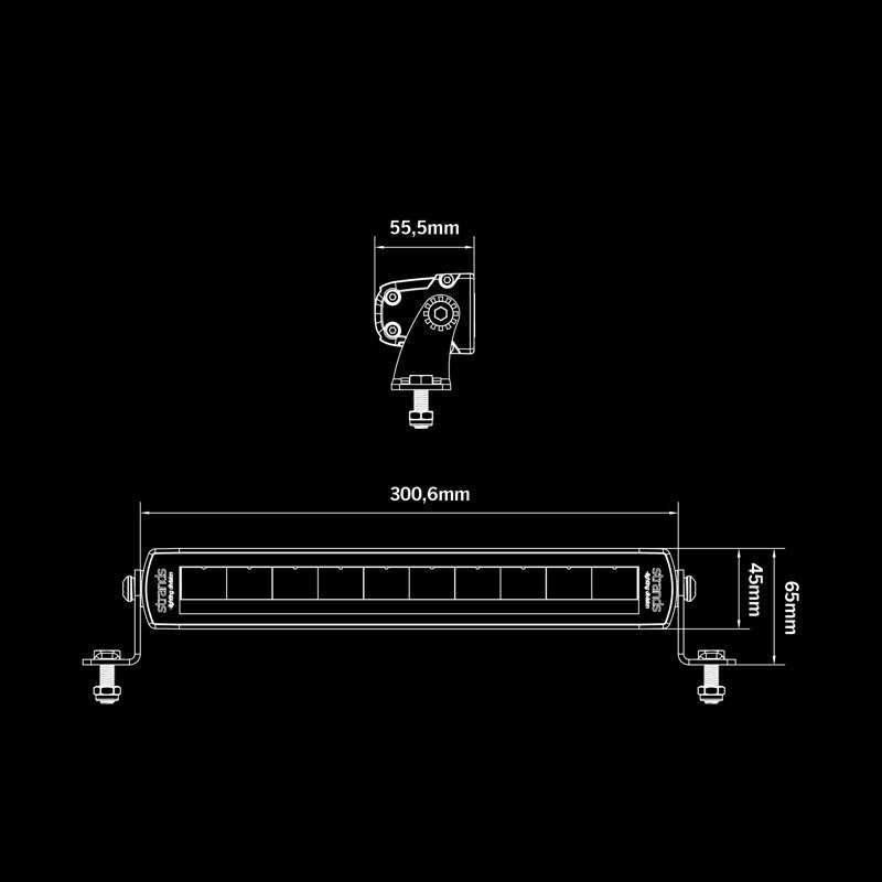 LED-ramp Siberia SR 12″ 2200 lm E-godkänd – förpackning och innehåll | Carlevel