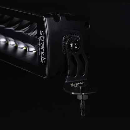 Sidofästen Strands Lighting Division Siberia DR & DRC svart rostfritt – till LED-ramp – produktbild framifrån