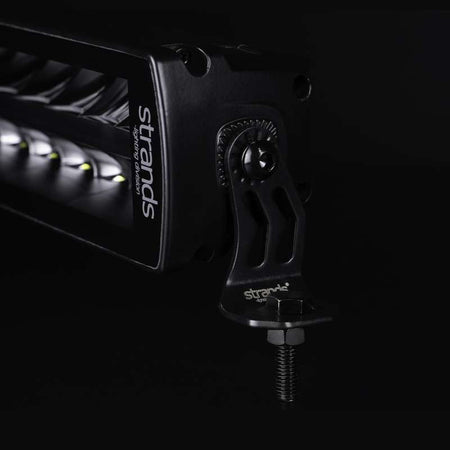 Sidofästen Strands Lighting Division Siberia DR & DRC svart rostfritt – till LED-ramp – produktbild framifrån