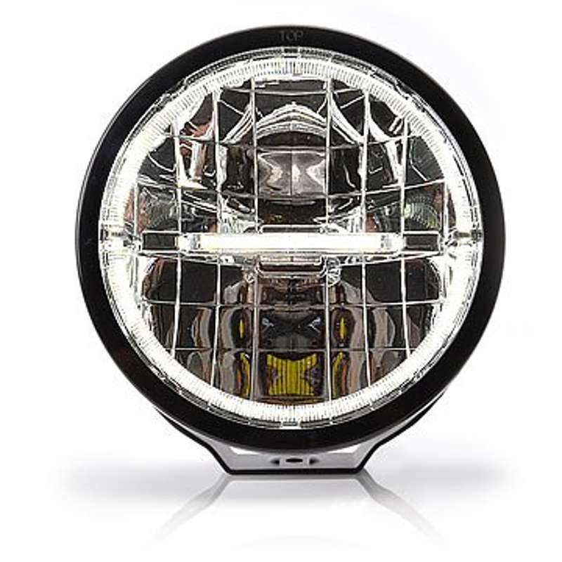 Extraljus Strands Lighting Division Skene 9" ringformat vitt positionsljus – produktbild framifrån