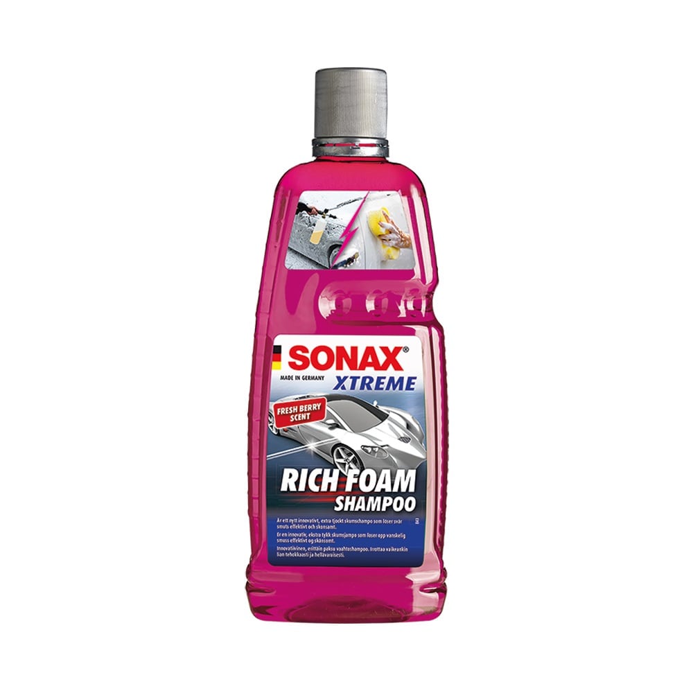 SONAX Bilschampo Xtreme Rich Foam 1 L – Skumschampo för skumlanser - Carlevel AB - Fordon och delar > Fordonsunderhåll > Bilvård