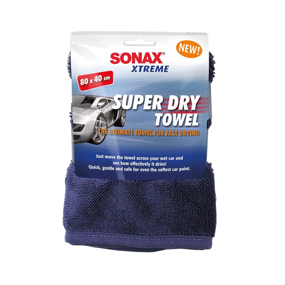 Sonax Xtreme SuperDry Towel 80x40cm – mikrofiber torkduk för bil - Carlevel - Bilvård > Mikrofiberdukar