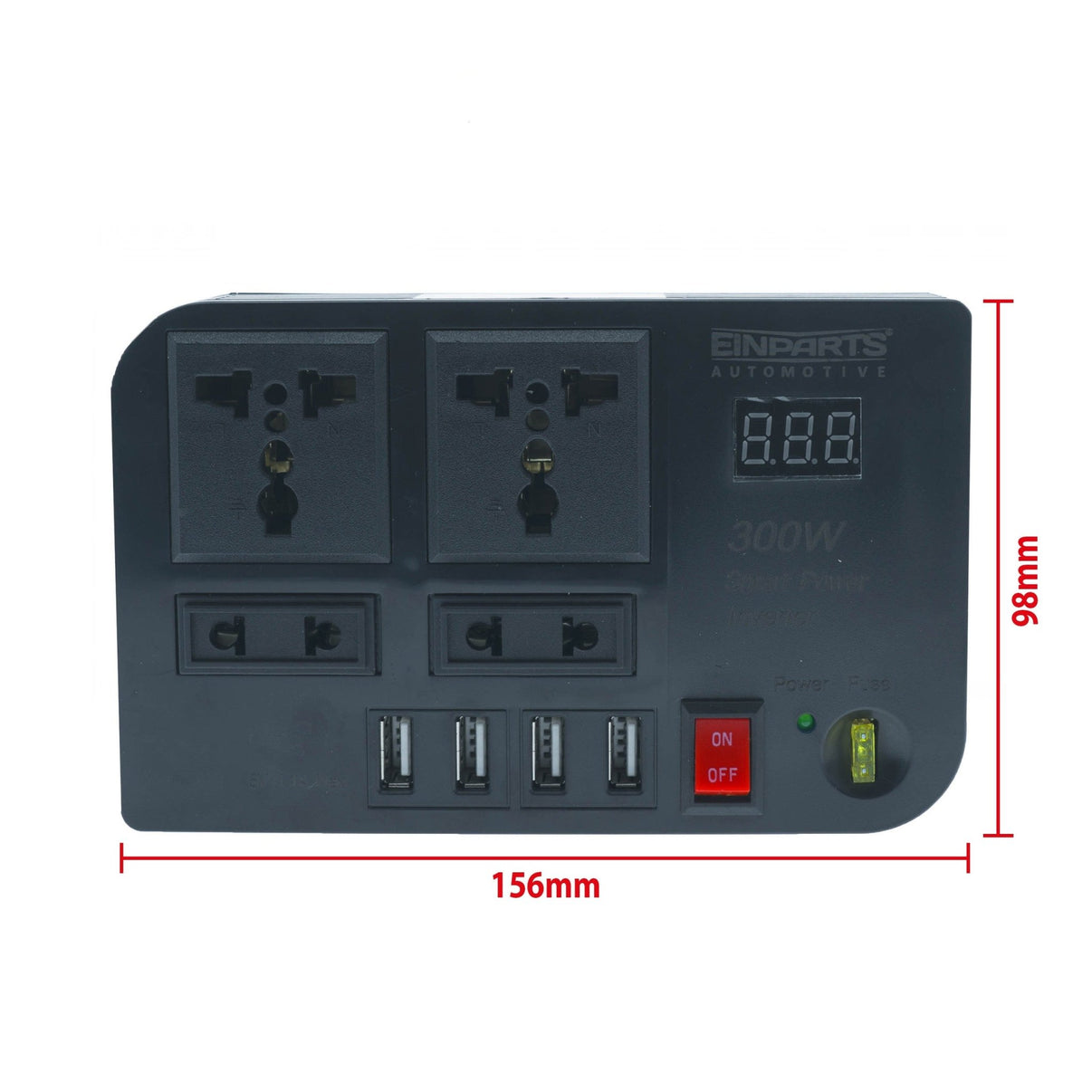 Spänningsomvandlare – 158 × 100 × 43 mm - Carlevel AB - Fordon och delar > Fordonstillbehör