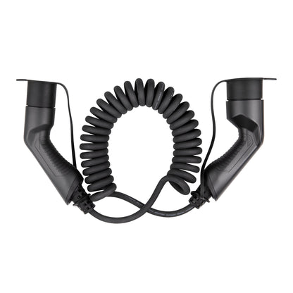 Spiral laddkabel Typ 2 16A 11 kW 7 m – Mode 3 - Carlevel AB - Fordon och delar > Fordonstillbehör