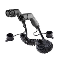 Spiral laddkabel Typ 2 16A 11 kW 7 m – Mode 3 - Carlevel AB - Fordon och delar > Fordonstillbehör