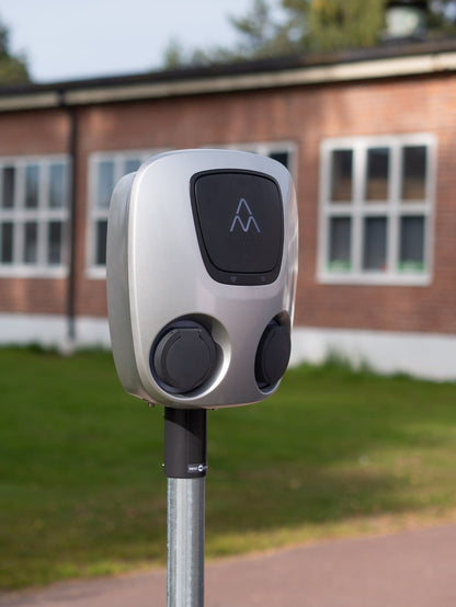 Stolpfäste Next Green Poleplate 330 – 60 mm stolpe – Charge Amps Aura - Carlevel AB - Fordon och delar > Fordonstillbehör