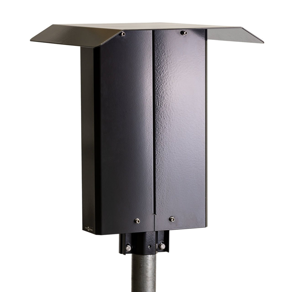 Stolpfäste dubbel till laddbox – 60 mm rör – Fördelningsplint 2x5G 25 mm² Next Green – produktbild framifrån | Next Green