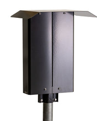 Stolpfäste singel till laddbox – 60 mm rör – Fördelningsplint 2x5G 25 mm² Next Green – produktbild framifrån | Next Green