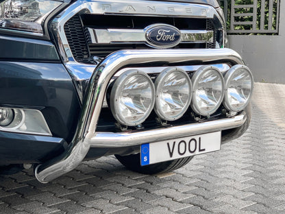 STOR QUADRO 76MM frontbåge – Ford Ranger 2016 - Carlevel AB - Fordon och delar > Fordonstillbehör