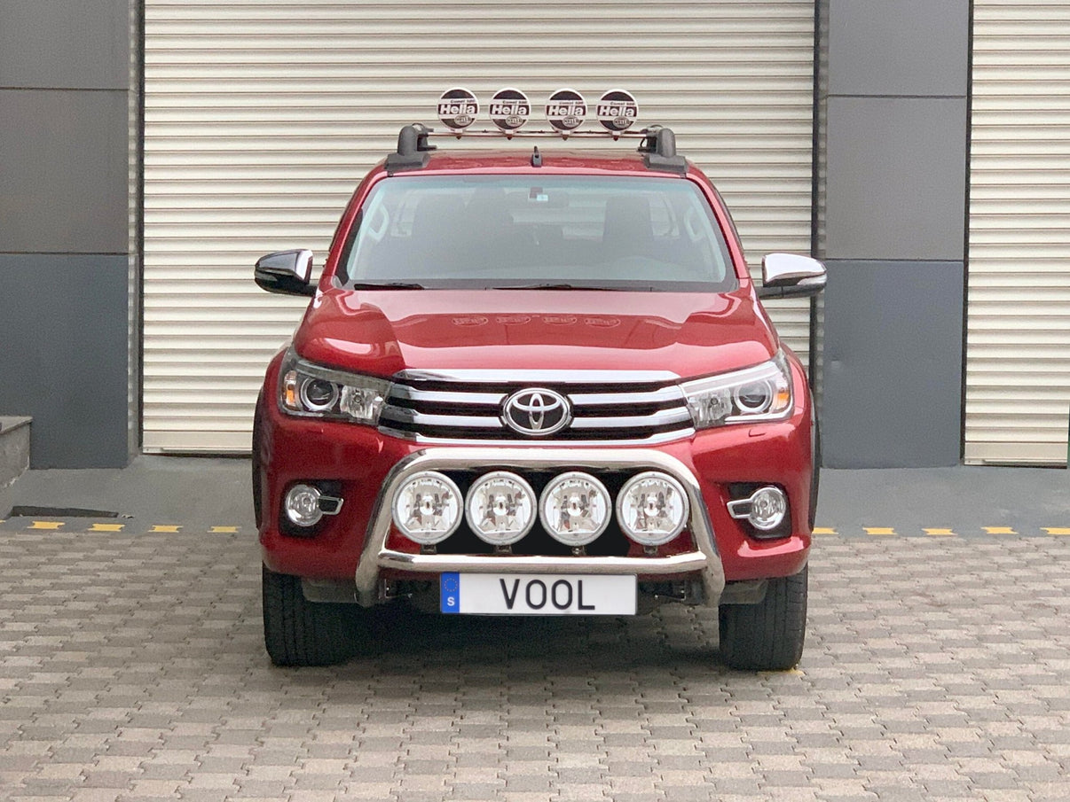 STOR QUADRO 76MM frontbåge – Toyota Hilux 2016–2018 - Carlevel AB - Fordon och delar > Fordonstillbehör