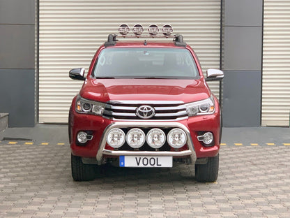 STOR QUADRO 76MM frontbåge – Toyota Hilux 2016–2018 - Carlevel AB - Fordon och delar > Fordonstillbehör