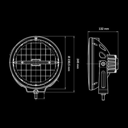 Extraljus Strands Lighting Division Ambassador Dark Edition 9″ LED 1948 lm Mörka Reflektorer – i användning