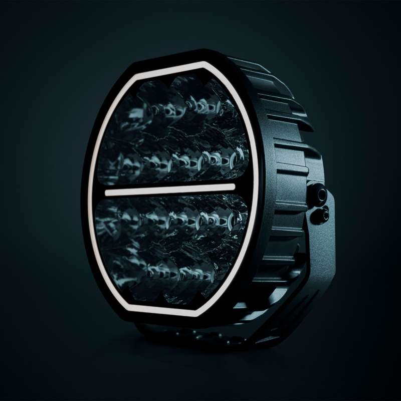 Extraljus Strands Lighting Division Big Energy 9" LED – 11950 lm Vit Orange Pos – produktbild framifrån