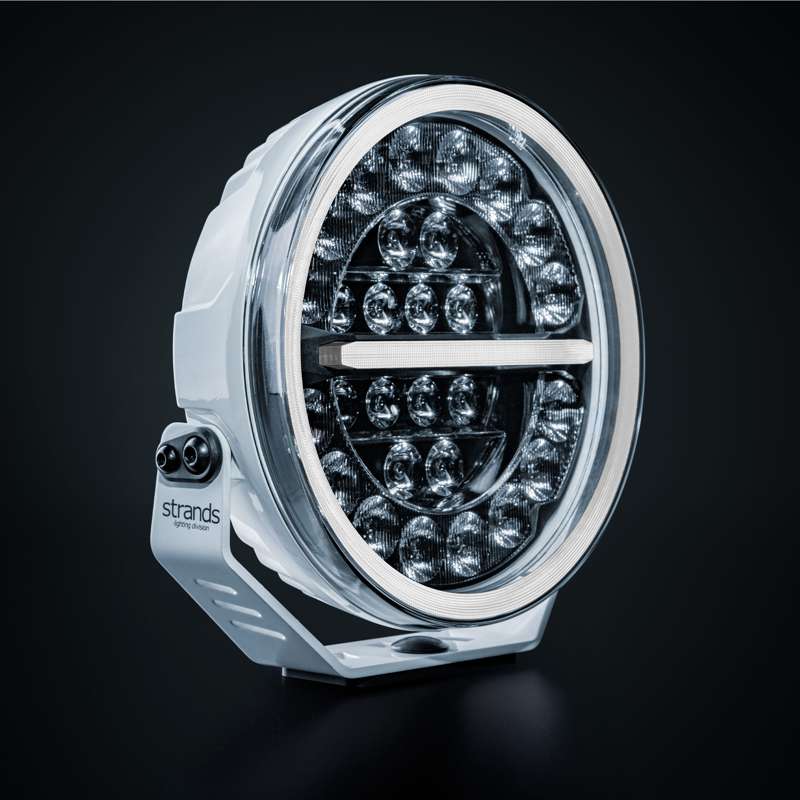 Extraljus Strands Lighting Division Firefly Pro 9″ LED Vit 12076 lm E-godkänd Varningsljus – produktbild framifrån