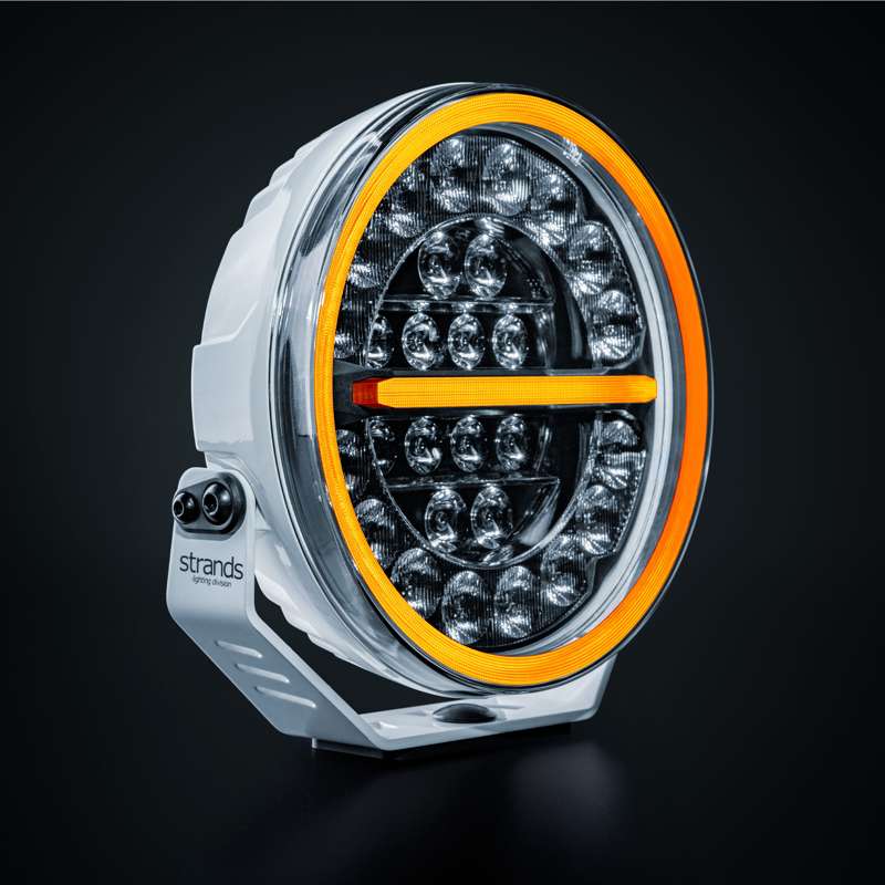 Extraljus Strands Lighting Division Firefly Pro 9″ LED Vit 12076 lm E-godkänd Varningsljus – närbild detaljer