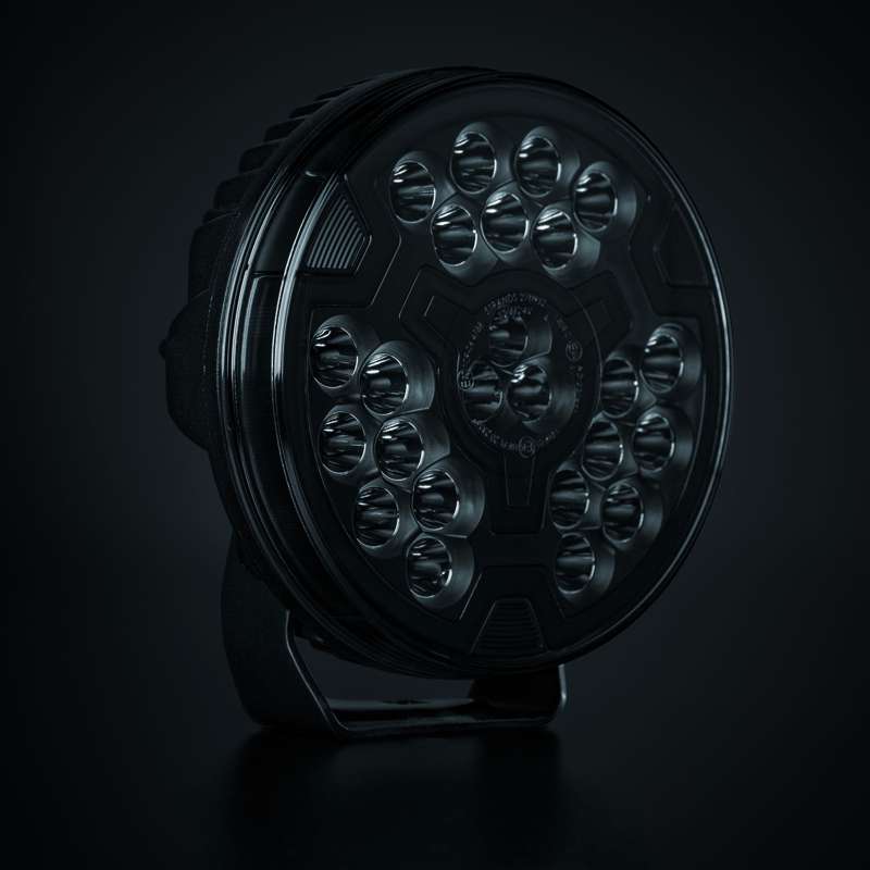 Extraljus Strands Freedom Maximum 7" LED 10000 lm E-godkänd – närbild detaljer | Strands Lighting Division