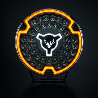 Extraljus Strands Freedom Maximum 9" LED 13400 lm E-godkänd – närbild detaljer | Strands Lighting Division