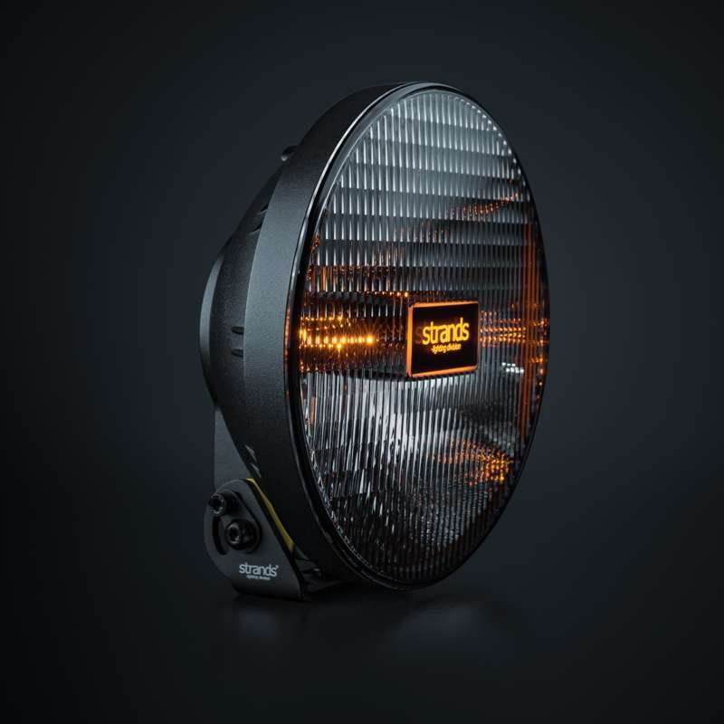 Extraljus Strands IZE LED OG 9″ 12000 lm E-godkänd – produktbild framifrån | Strands Lighting Division