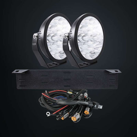 Strands Kit 2x Yukon 2.0 9″ LED Extraljus Flood – Komplett Paket - Carlevel - 