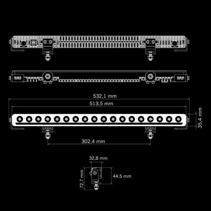 Strands Nuuk D-Line Ledramp 20" – 9600 lumen extraljus - Carlevel AB - Fordon och delar > Fordonsdelar > Belysning > Extraljus