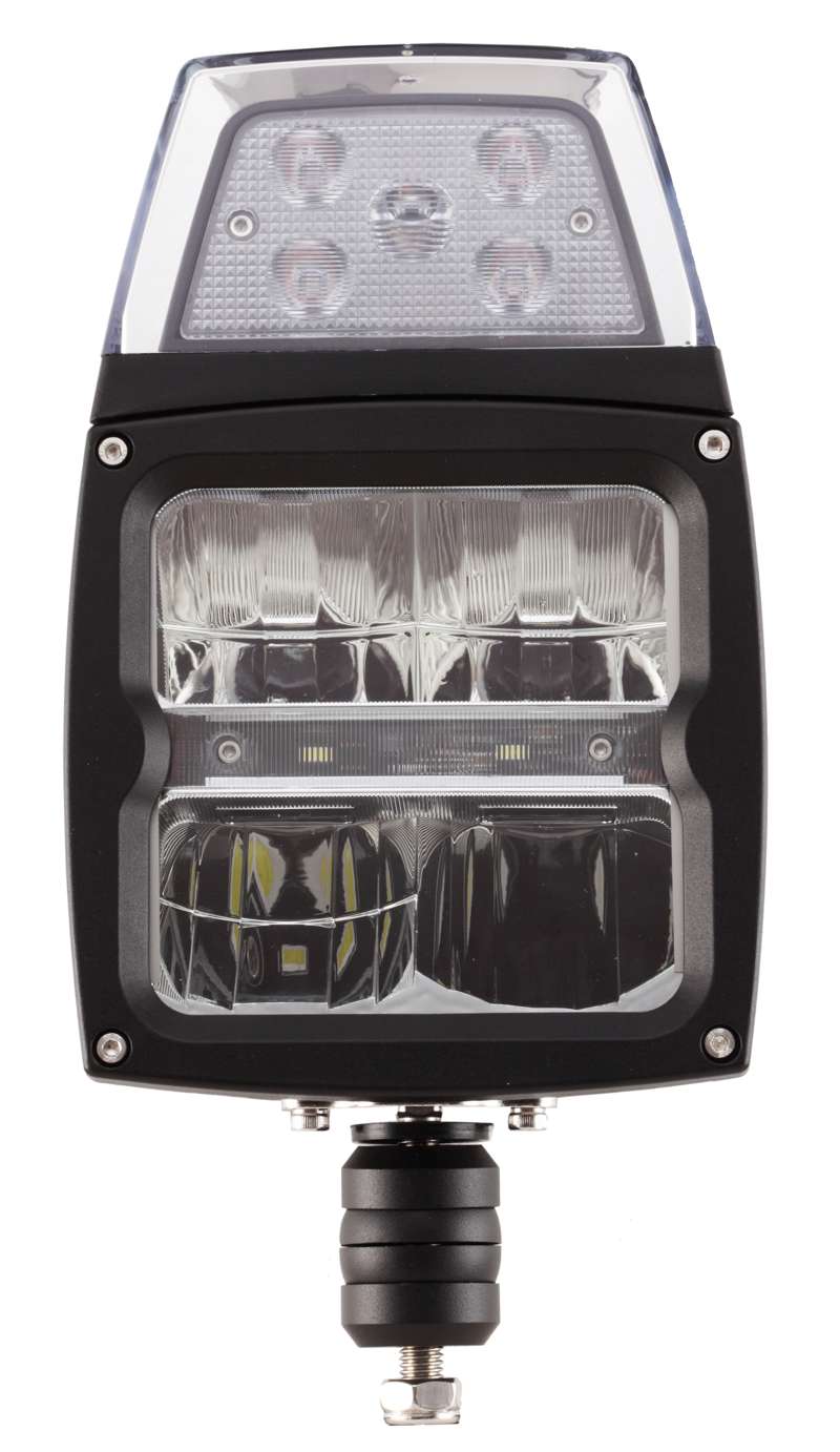 Ploglampa Strands Lighting Division 4-funktion helljus halvljus varningsljus – i användning | Strands Lighting Division