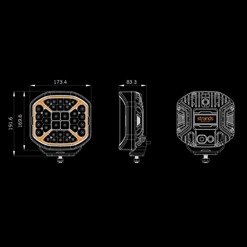 Strands Siberia X 7" LED Extraljus – 7430 lm Xperience - Carlevel AB - Fordon och delar > Fordonsdelar > Belysning > Extraljus