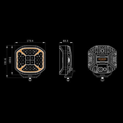 Strands Siberia X 7" LED Extraljus – 7430 lm Xperience - Carlevel AB - Fordon och delar > Fordonsdelar > Belysning > Extraljus
