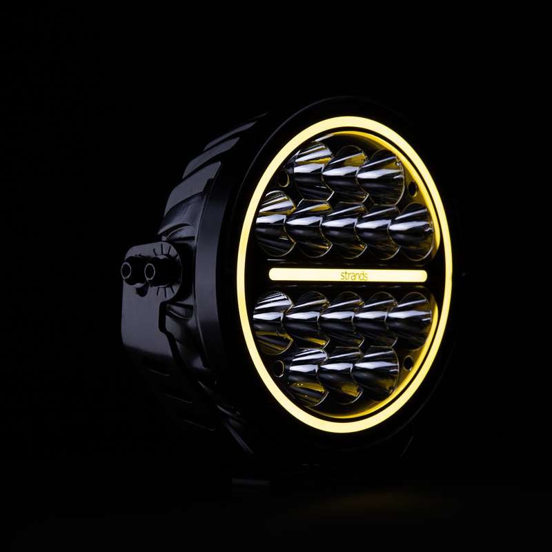 Strands Siberia XP 7" LED Extraljus – 5710 lm Xperience – närbild detaljer | Strands Lighting Division