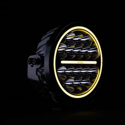 Strands Siberia XP 7" LED Extraljus – 5710 lm Xperience – närbild detaljer | Strands Lighting Division