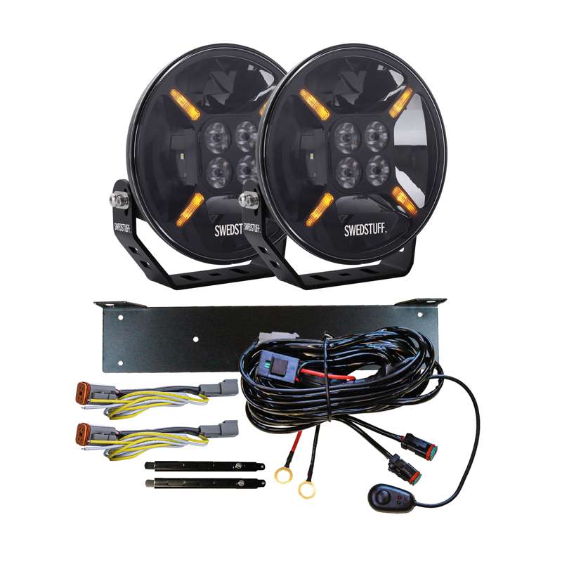 Swedstuff LDL - 01 9″ LED Extraljuskit 2 - pack – Komplett paket - Carlevel - 