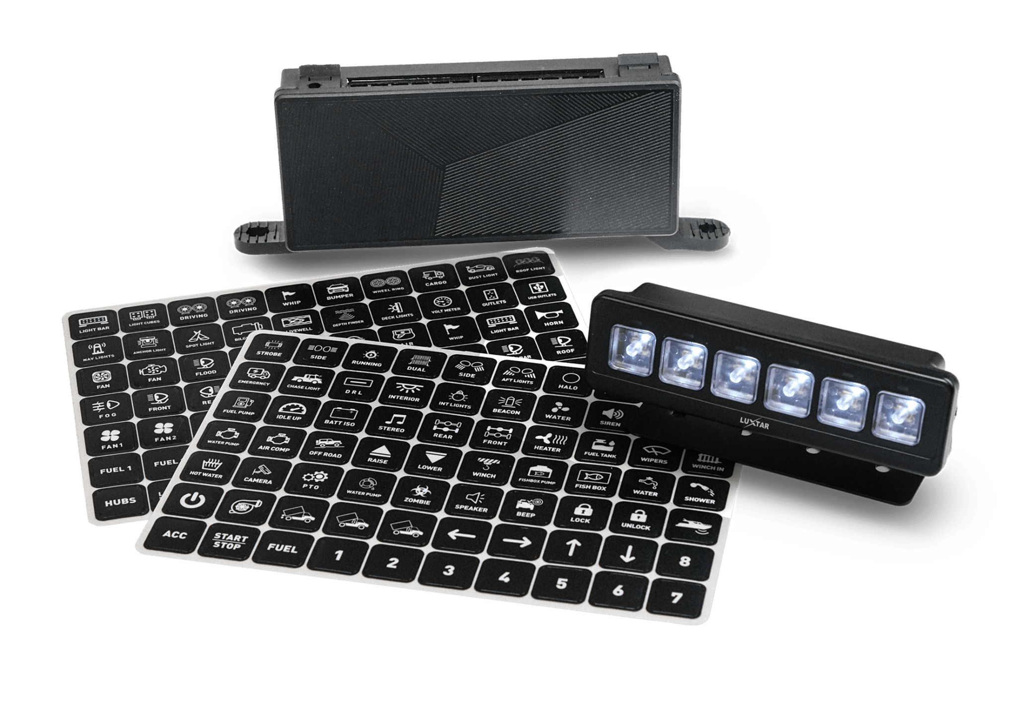 Switch Panel – 6 Channel – 12-24V DC - Carlevel AB - Fordon och delar > Fordonsverktyg