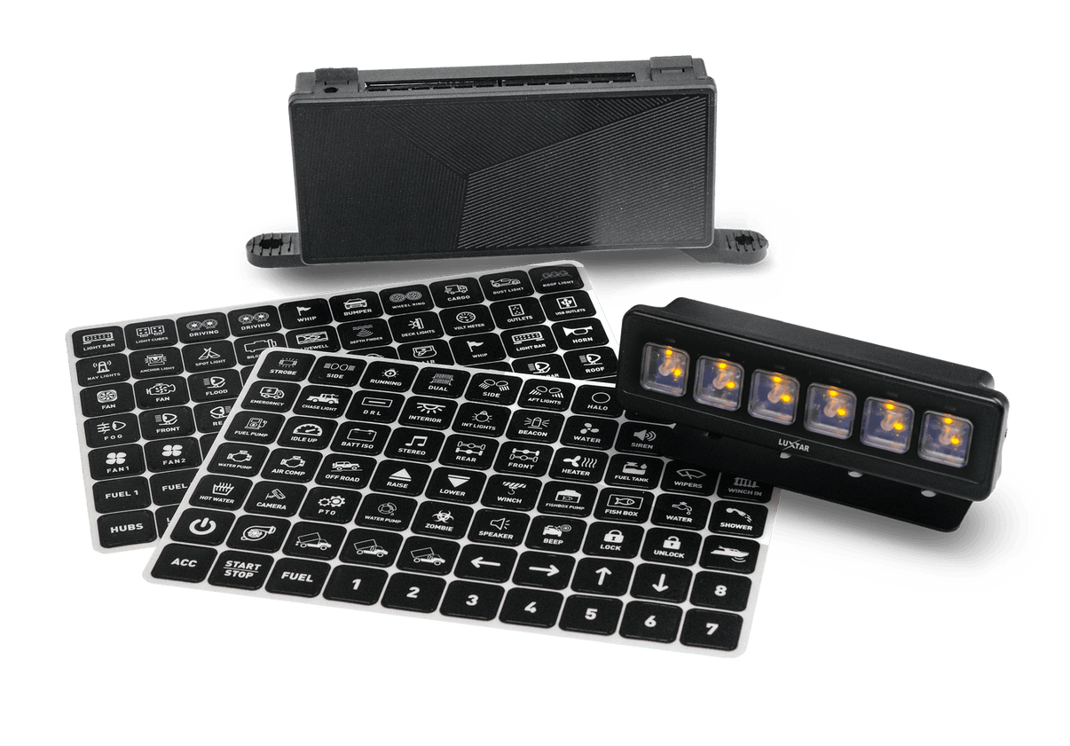 Switch Panel – 6 Channel – 12-24V DC - Carlevel AB - Fordon och delar > Fordonsverktyg