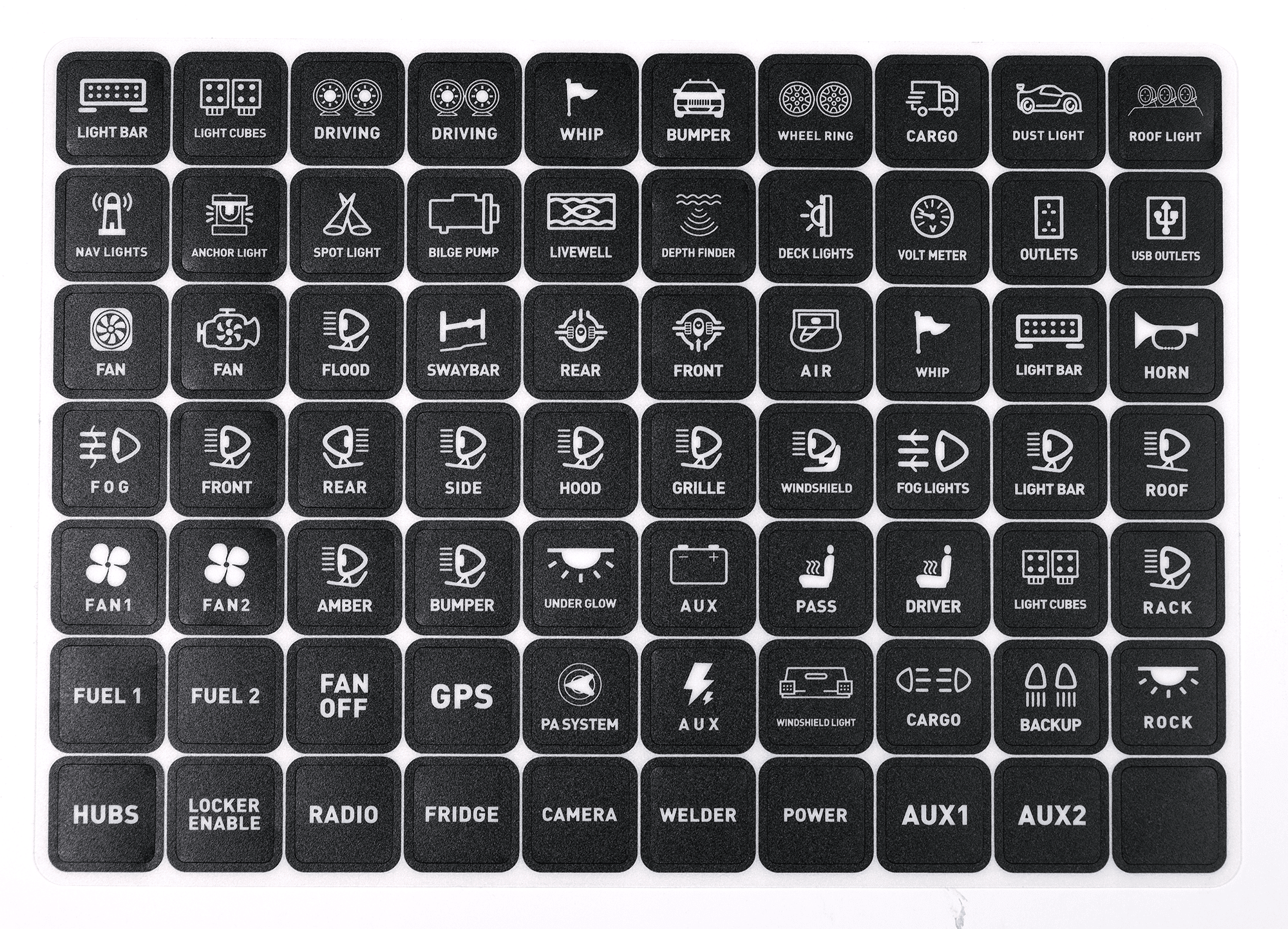 Switch Panel – 6 Channel – 12-24V DC - Carlevel AB - Fordon och delar > Fordonsverktyg