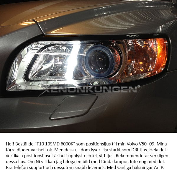 T10 – W5W 34smd Led 6000K - Carlevel AB - Fordon och delar > Fordonsdelar > Belysning