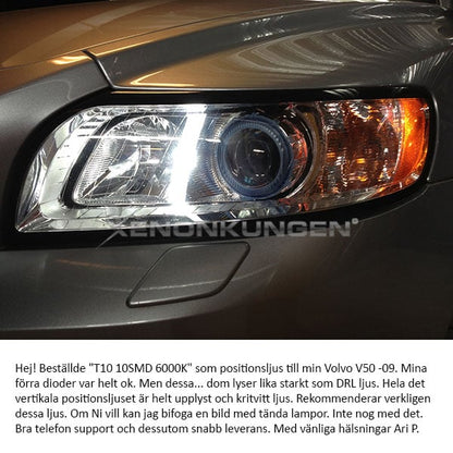 T10 – W5W 34smd Led 6000K - Carlevel AB - Fordon och delar > Fordonsdelar > Belysning