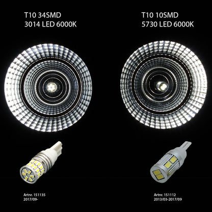 T10 – W5W 34smd Led 6000K - Carlevel AB - Fordon och delar > Fordonsdelar > Belysning